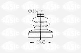 Sasic 2873713 - JUEGO DE FUELLES, ARBOL DE TRANSMISION