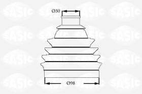 Sasic 2933063 - JUEGO DE FUELLES, ARBOL DE TRANSMISION