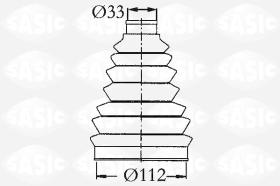 Sasic 2933073 - JUEGO DE FUELLES, ARBOL DE TRANSMISION