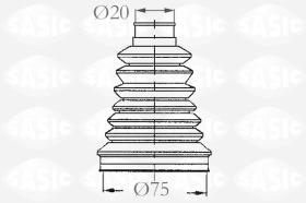 Sasic 2933083 - JUEGO DE FUELLES, ARBOL DE TRANSMISION