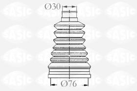 Sasic 2933133 - JUEGO DE FUELLES, ARBOL DE TRANSMISION