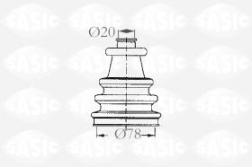 Sasic 2933163 - JUEGO DE FUELLES, ARBOL DE TRANSMISION