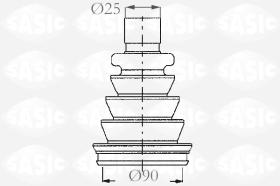 Sasic 2933633 - JUEGO DE FUELLES, ARBOL DE TRANSMISION