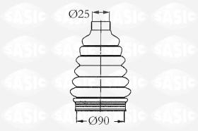 Sasic 2933963 - JUEGO DE FUELLES, ARBOL DE TRANSMISION