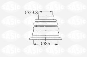 Sasic 4003419 - JUEGO DE FUELLES, ARBOL DE TRANSMISION