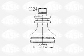 Sasic 4003449 - JUEGO DE FUELLES, ARBOL DE TRANSMISION