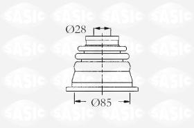 Sasic 4003451 - JUEGO DE FUELLES, ARBOL DE TRANSMISION