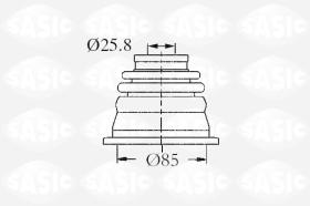 Sasic 4003458 - JUEGO DE FUELLES, ARBOL DE TRANSMISION