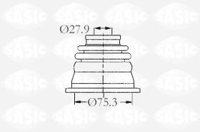 Sasic 4003470 - JUEGO DE FUELLES, ARBOL DE TRANSMISION