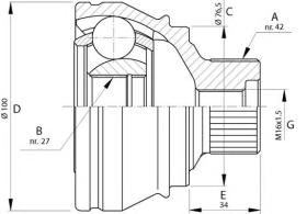 BKN 607698 - Junta Homocinética