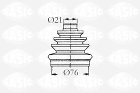 Sasic 9004629 - JUEGO DE FUELLES, ARBOL DE TRANSMISION