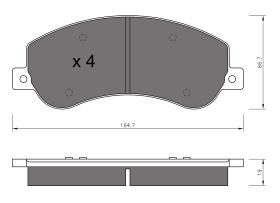 BKN 906211 - Pastillas de Freno