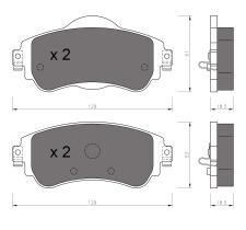 BKN 906235 - Pastillas de Freno