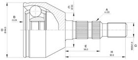 BKN 607506A - Junta Homocinética