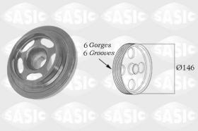 Sasic 2156059 - POLEA DAMPER