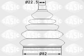 Sasic 1904045 - JUEGO DE FUELLES, ARBOL DE TRANSMISION