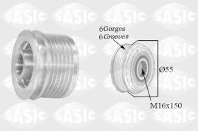 Sasic 1674001 - POLEA ALTERNADOR