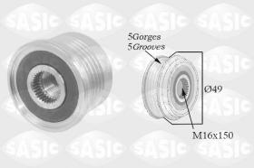 Sasic 1674005 - POLEA ALTERNADOR