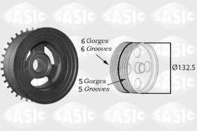 Sasic 2156068 - POLEA DAMPER