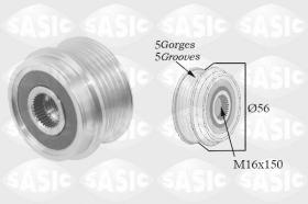 Sasic 1676002 - POLEA ALTERNADOR