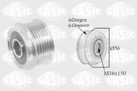 Sasic 1676020 - POLEA ALTERNADOR