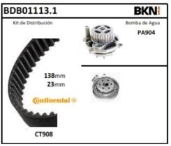 BKN BDB011131 - Kit de Distribución + Bomba de Agua