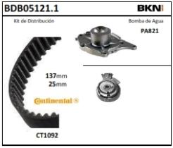 BKN BDB05121 - Kit de Distribución + Bomba de Agua