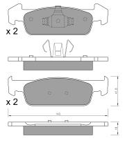 BKN 906321 - Pastillas de Freno