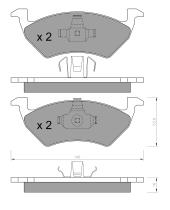 BKN 906322 - Pastillas de Freno
