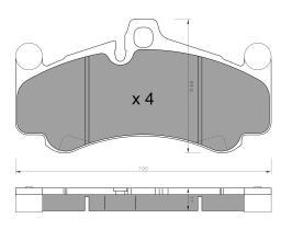 BKN 906346 - Pastillas de Freno