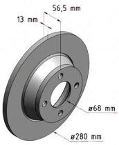 BKN DF136K1 - KIT Discos-Pastillas