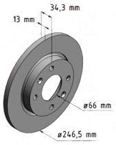 BKN DF210K1 - KIT Discos-Pastillas