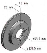 BKN DF246K4 - KIT Discos-Pastillas