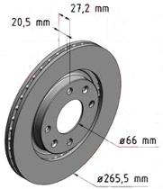 BKN DF257K4 - KIT Discos-Pastillas