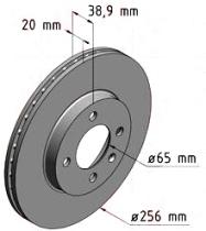 BKN DF281K1 - KIT Discos-Pastillas