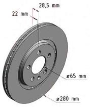 BKN DF307K1 - KIT Discos-Pastillas