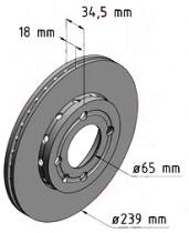 BKN DF454K1 - KIT Discos-Pastillas