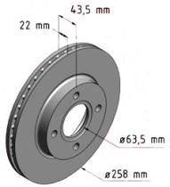 BKN DF460K1 - KIT Discos-Pastillas