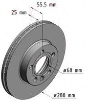 BKN DF503K1 - KIT Discos-Pastillas