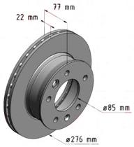 BKN DF506K1 - KIT Discos-Pastillas