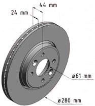 BKN DF540K4 - KIT Discos-Pastillas