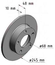 BKN DF641K1 - KIT Discos-Pastillas