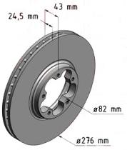 BKN DF723K1 - KIT Discos-Pastillas