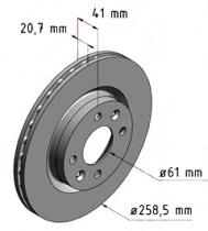 BKN DF836K1 - KIT Discos-Pastillas