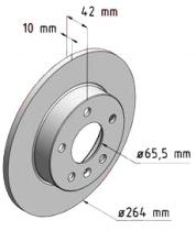 BKN DF840K1 - KIT Discos-Pastillas