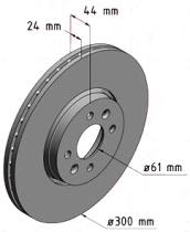 BKN DF1207K1 - KIT Discos-Pastillas