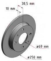 BKN DF418K1 - KIT Discos-Pastillas