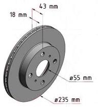 BKN DF458K1 - KIT Discos-Pastillas