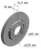 BKN DF553K1 - KIT Discos-Pastillas