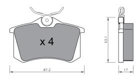 BKN DF575K1 - KIT Discos-Pastillas